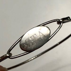 ZTA Silver Dainty Cuff Bracelet - Engraved